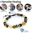 thumbnail image 2 of Pulsera para hacerse rico y tener buena suerte, pulsera de citrino con piedra de ojo de tigre, 2 of 3