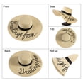 thumbnail image 3 of QASIEATN Women's Floppy Hat Wide Brim Straw Hat Beach Foldable Sun Hats Solid Color Basin Caps Summer Travel Accessories Caps, 3 of 4