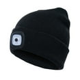thumbnail image 1 of Gorro con faro LED recargable unisex, gorro de punto cálido para seguridad en invierno, regalos para hombres, mujeres y papás, 1 of 6