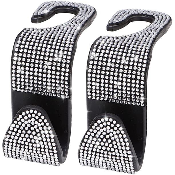 Gancho para coche/monedero para asiento trasero/reposacabezas, soporte para cartera de coche para colgar bolsos y billeteras (2 piezas)