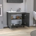 2 Freestanding Utility Base with Stainless Steel Countertop and
