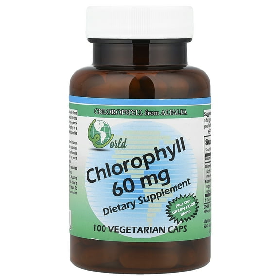 World Organic Chlorophyll, 60 mg, 100 Vegetarian Caps