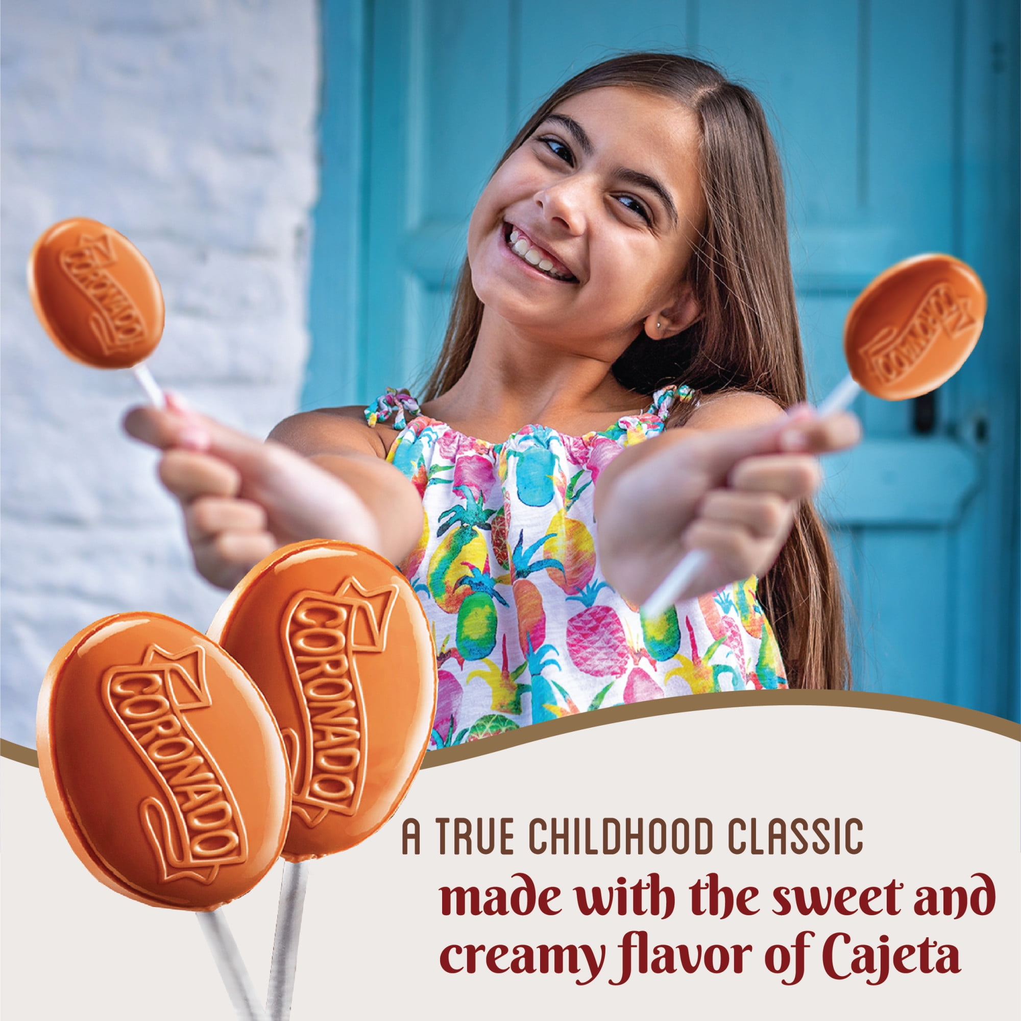 (6 pack) Coronado Cajeta Dulce De Leche Lollipops with Goat's Milk, 10 Count Bag