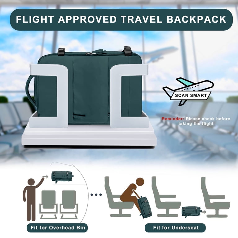 DAKIMOE Large Travel Backpack, Airline Carry-On Approved photo 6