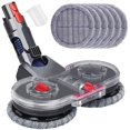 thumbnail image 1 of Cabezal de fregona eléctrica para Dyson V11 V10 Cabezal de escoba para aspiradora V15 V8 V7 con depósito y 6 mopas lavables, promoción de 3 paquetes de repuesto de filtro pre y post motor para aspirad, 1 of 4