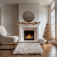 thumbnail image 6 of Ultra Soft Faux Sheepskin Fur Shag Rug Light Brown 2' x 3', 6 of 6