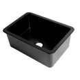 thumbnail image 3 of Pemberly Row Black 27" x 18" Fireclay Undermount/Drop In Firelcay Kitchen Sink, 3 of 9
