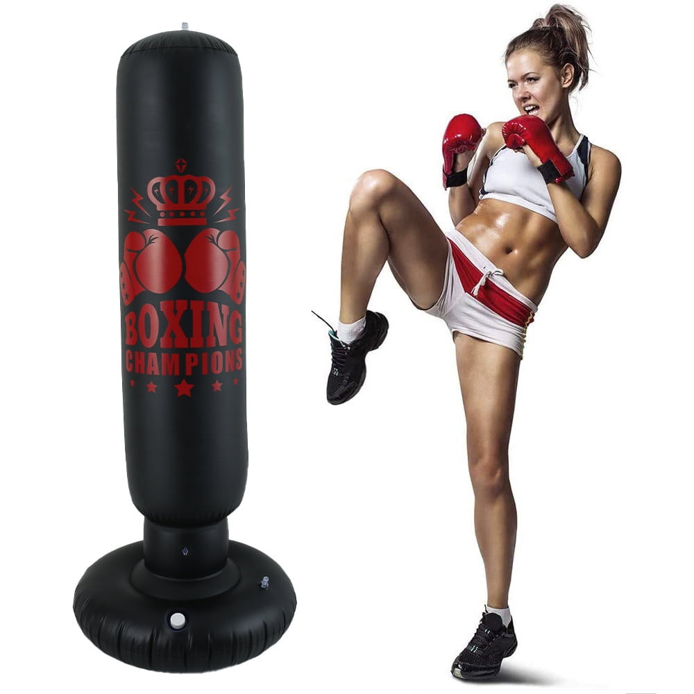 Heavy Duty Boxing Punch Bag Gloves Set For Martial Art UFC MMA Gym Kick Training 