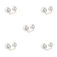 thumbnail image 3 of QualitChoice Broche de Robe Style Simple Accessoire de Mode pour Femme Vêtements Féminins Ornement Bijou Cadeau Perle Chandail Cardigan Clip Type 2 5ensemble, 3 of 6