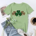 thumbnail image 5 of Pompotops Blouse Décontractée pour Femmes Imprimée pour la Saint-Patrick à Manches Courtes et Col Rond, 5 of 5