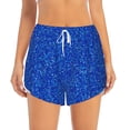 thumbnail image 2 of Goofa Blue Circles Mosaic Printed Women 2 in 1 Running Shorts,Quick Dry Athletic Workout Shorts,High Waisted Athletic Shorts with Liner Pockets-X-Large, 2 of 9