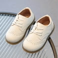 Ahabrexf Loafers for Girls Solid Color Flat Soft-Soled British Style ...