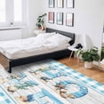 thumbnail image 6 of Area Rugs Indoor Non-Slip Rectangle Rug 5x8 Ft HOME Rug Rubber Backing Floor Mats Non Shedding Home Decor Carpet for Entryway Living Room, 6 of 8