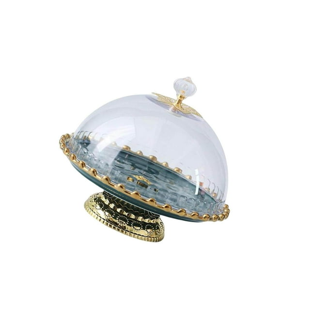 kurtrusly European Style Ceramic Cake Stand Fruit Rack Serving Tray for Snack Green