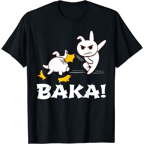 Baka - Camiseta divertida de manga japonesa para juegos
