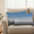 thumbnail image 2 of Outdoor Pillow Covers Farmhouse Gradient Wood Board Waterproof Pillow Cases 20x12 Set of 2, Blue Gray Ombre Wooden Throw Pillow Cover Pillowcase for Patio Balcony Couch Garden, 2 of 9