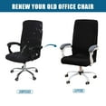 thumbnail image 6 of Office Chair Covers, Stretch Computer Universal Boss Modern Simplism Style High Back Chair Slipcover (Black) ﻿, 6 of 7