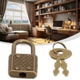thumbnail image 1 of Antique Vintage Padlock Lock Key Locks Lock Notebook Vintage Padlock Long Lasting Performance Decorative Element, 1 of 9