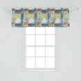 thumbnail image 2 of Ambesonne Fish Window Valance, Abstract Colorful Ocean, 54" X 18", Multicolor, 2 of 3