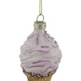 thumbnail image 6 of Northlight 4" Vanilla Ice Cream Cone Glass Christmas Ornament, 6 of 7
