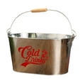 thumbnail image 1 of Bocadillos de recipiente de enfriamiento de champán de hielo que sirven cubo de bebidas con aislamiento para fiestas cóctel actividades al aire libre frío, 1 of 8
