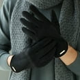 thumbnail image 4 of Guantes de gamuza de otoño e invierno, guantes abiertos con dedos abatibles, guantes cálidos, guantes de esquí de moda, 4 of 5