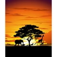 thumbnail image 2 of CafePress - Wild Animals On African Savannah Sunset Mug - 11 oz Ceramic Mug - Novelty Coffee Tea Cup, 2 of 4
