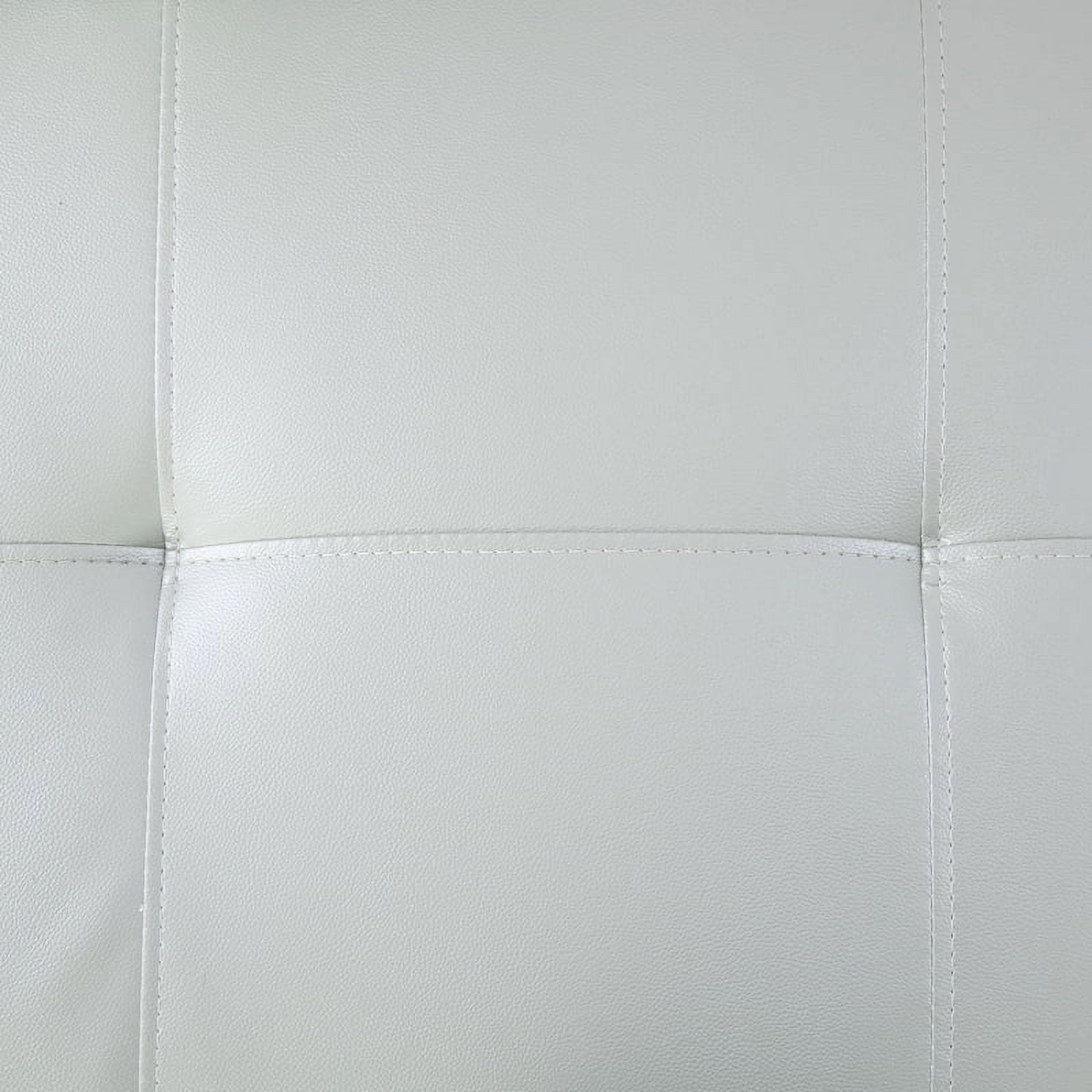 Irene Inevent 3-Piece Leather Sofa Set, Semi PU Synthetic Leather Couch Living Room Sofa Set for Bedroom, Apartment, Office, Silver Green