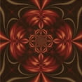thumbnail image 1 of Ahgly Company Machine Washable Indoor Square Transitional Red Brown Area Rugs, 5' Square, 1 of 7