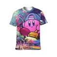 thumbnail image 2 of Game Kirby Unisex Short Sleeve T Shirt Daily Novelty 3D Printed T-Shirts Soft Comfortable Tee Shirt Top For Men And Women, 2 of 7