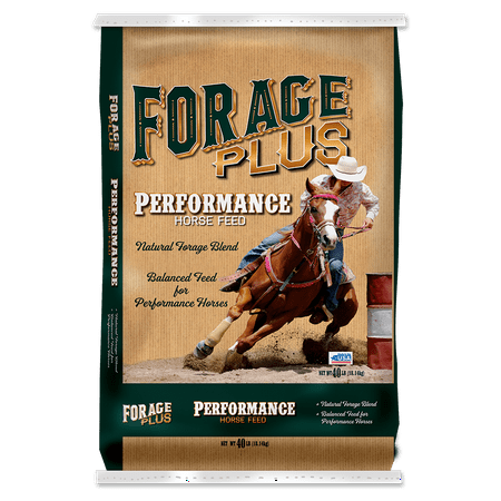 (3 pack) Forageplus Performance Horse Feed, 40 lb