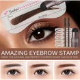 thumbnail image 3 of - 2pack Eyebrow Stamp Stencil Kit - 20pcs One Step Eyebrow Shaping Kit, 2 Brushes, Professional Brow Powder Waterproof Long-lasting Professiona, 3 of 5