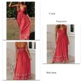 thumbnail image 4 of Vestido De Tirantes Finos, Cintura Elástica Vestido Estampado Floral Suave Viscosa Transpirable Elegante Para Actividades En Interiores Y Exteriores, 4 of 6