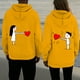 thumbnail image 1 of TaTaai His and Hers Valentine Print Hoodie, Cozy Pullover with Pocket, Matching Gift Sweatshirt Gift, 1 of 4
