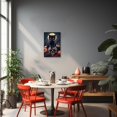 thumbnail image 3 of ZHONGYUTONG Black Cat Canvas Wall Art Black Cat Pumpkin Picture Skeleton Skull Print Halloween Painting for Living Room Decor Framed (12.00" x 18.00"), 3 of 5