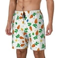 thumbnail image 2 of Fotbe Cute Carrot Men’s Swim Trunks Quick Dry Swim Shorts Board Shorts with Mesh Lining-Large, 2 of 9