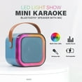 thumbnail image 2 of Xtreme Mini LED Altavoz y Micrófono Bluetooth para Karaoke, Múltiples Modos de Espectáculo de Luces, Micrófono Inalámbrico, Filtros de Karaoke, Lector de Tarjetas TF, Botones de Control en el Micr..., 2 of 6
