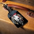 thumbnail image 3 of GZHJMY Basset Hound Dog in Pirate Hat Luggage Tags 1 Piece, PU Leather Travel ID Label with Privacy Name Card Cover for Travel Bag Suitcase Decoration, 3 of 6