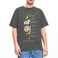 thumbnail image 3 of Camiseta de Peanuts, Charlie Brown y Snoopy, camisetas vintage, camisetas de algodón de tendencia para parejas, camisetas con patrón de manga corta, 3 of 5