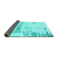thumbnail image 2 of Ahgly Company Indoor Round Oriental Turquoise Blue Industrial Area Rugs, 3' Round, 2 of 4