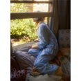 thumbnail image 4 of Women Y2k Pajama Set Striped Contrast Color Long Sleeve Sleepwear Lounge Sets Homewear Nightwear, 4 of 7