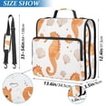 thumbnail image 2 of FORMRS Zipper Binder with Shoulder Strap 2-inch Ring 500 Sheet Capacity File Bag, Orange Seahorse, 2 of 5