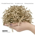 thumbnail image 5 of PAPER FAIR 1 LB Champagne Gold Glitter Easter Grass Crinkle Cut Paper, Raffia Tissue Paper Filler Shred Strand Craft Bedding Cushion, Wedding, Christmas, Birthday for Gift Basket Boxes, 5 of 7