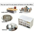 thumbnail image 5 of Desk Storage Organizer with 9 Drawers,Clear Desktop Storage Box,Plastic Storage Cabinet,Multifunctional Desktop Storage Drawers for Makeup Jewelry Art Supplies,White,7.1 x 3.9 x 4.7 in, 5 of 9