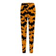 thumbnail image 5 of Halloween Orange Workout Leggings Womens Polyester,Spandex Full Length, Capri Length and Biker Shorts - Available in Plus Size S, 5 of 5