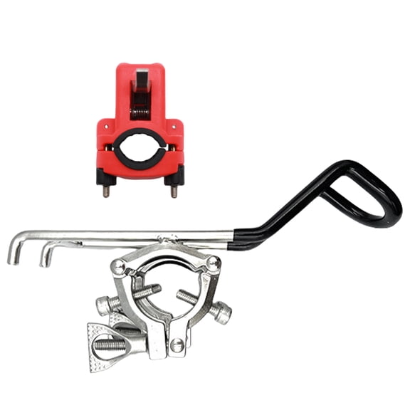 FEAMOS Stainless Steel Fishing Rod Holder for Boats Rails Mount with Clamp, Fishing Rod Rack Boats Fishing Rod Holder