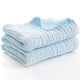 thumbnail image 1 of Manta de bebé de algodón para niños Swaddling Toalla de dormir para recién nacidos Portátil de viaje Cochecito infantil Toalla 105x105cm para el hogar Azul seitruly  BA000369-03, 1 of 7
