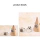 thumbnail image 5 of Minnieouse 2 anillos giratorios budistas tibetanos con rueda de oración OM, anillo Mantra de loto de latón, anillos de dedo de la suerte Ropa, zapatos y accesorios Miscelánea Plata antigua Minnieouse AP006648-02, 5 of 6