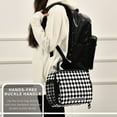thumbnail image 6 of FORMRS Student Insulated Lunch Bag with Shoulder Strap Reusable Cooler Box for School, Black and White Geometric, 6 of 9