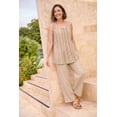 thumbnail image 2 of Woman Within Plus Size Sleeveless Pintuck Gauze Shirt, 2 of 5
